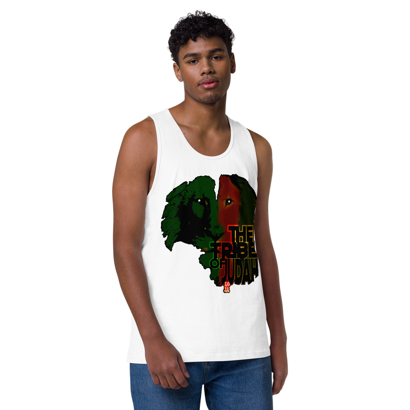 Tribe Of Judah Lion Design Men’s premium tank top
