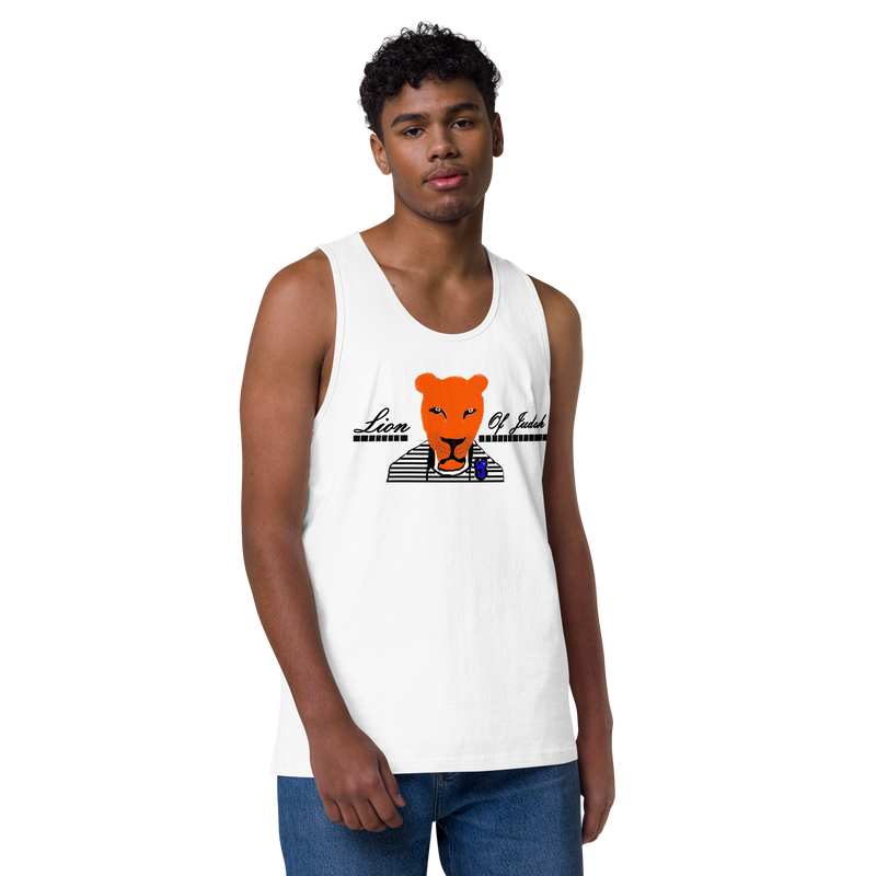 Lion Of Judah Men’s premium tank top
