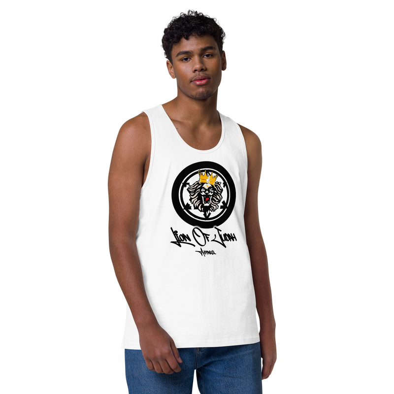 Lion Of Judah Apparel Lion Design Men’s Premium Tank Top