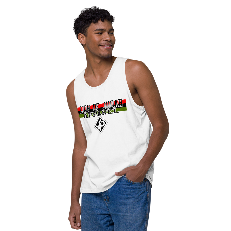 Lion Of Judah Apparel Brand Design Men’s premium tank top