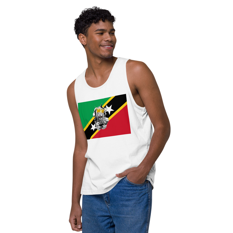 West Indian Lion of Judah Men’s premium tank top