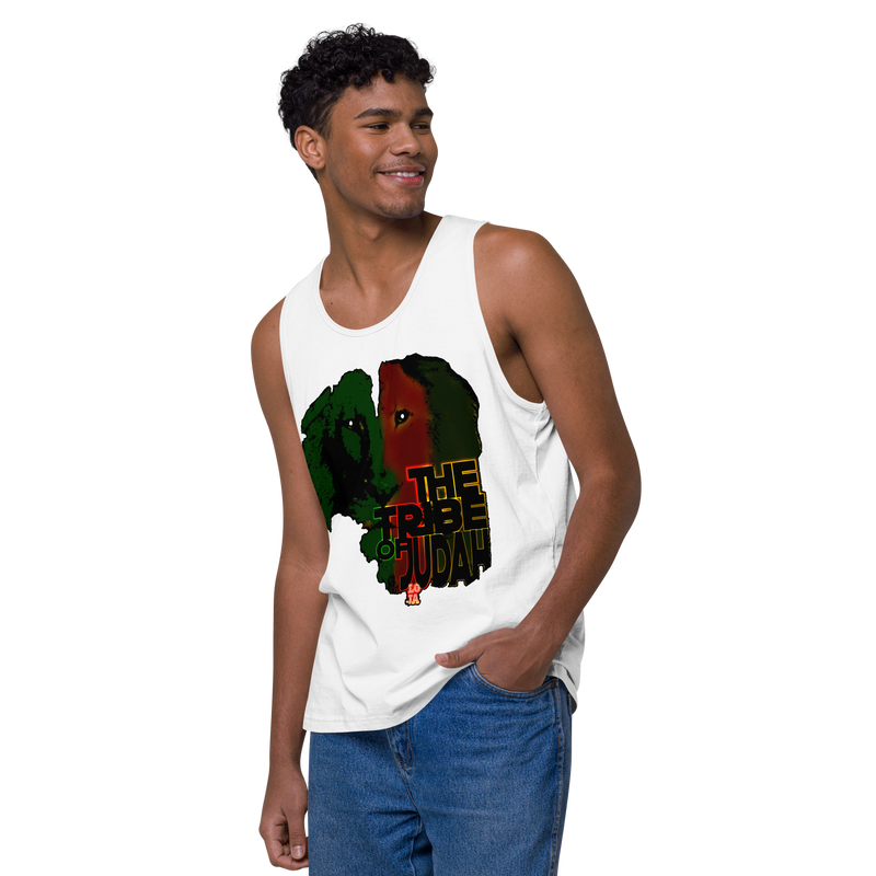 Tribe Of Judah Lion Design Men’s premium tank top