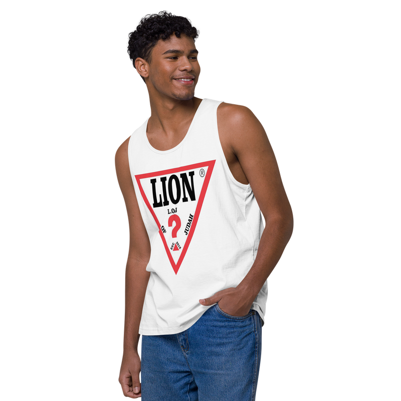 Lion Of Judah Spinoff Of Guess Design Men’s premium tank top