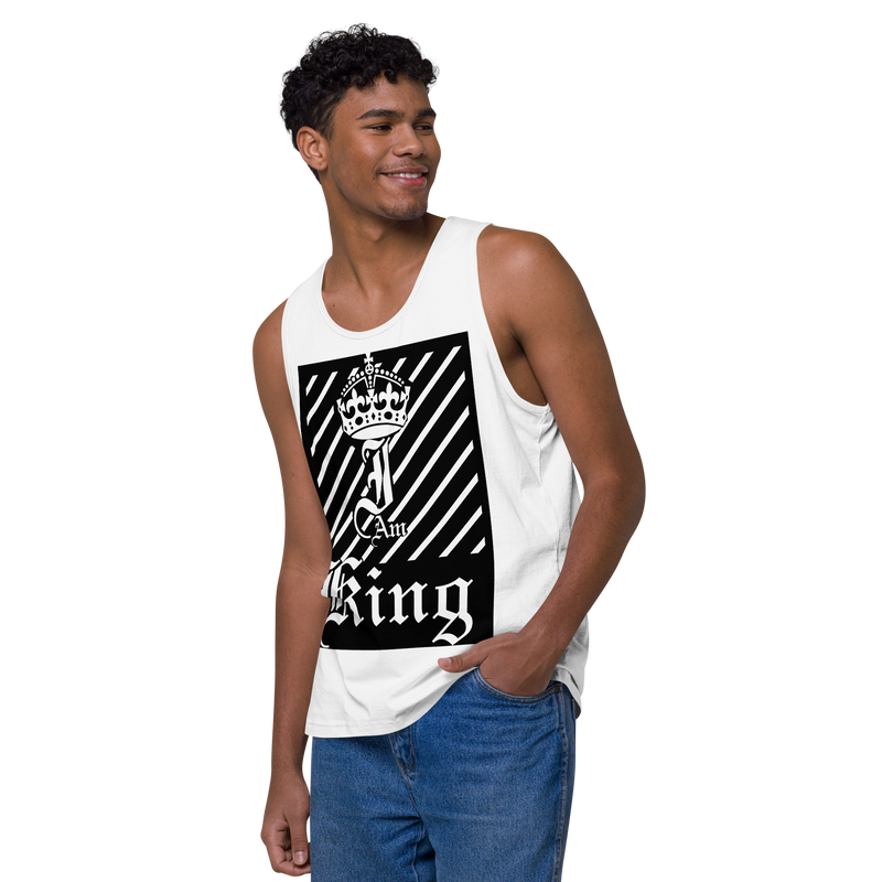 I am King Men’s premium tank top