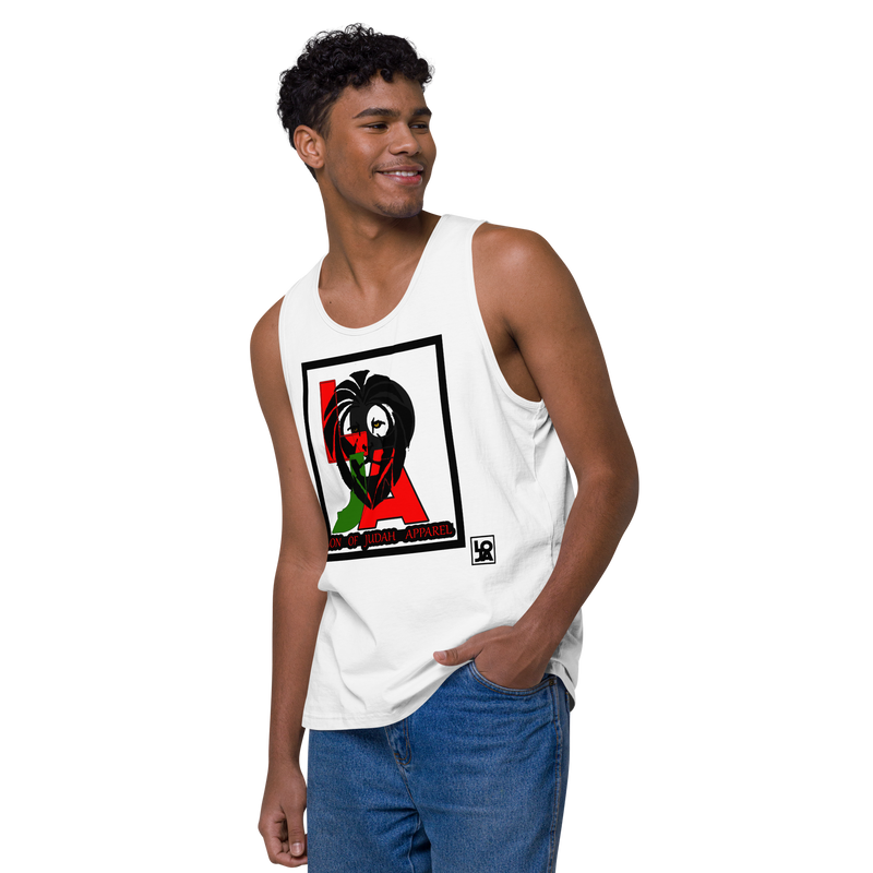 Lion Of Judah (L.O.J.A) Design Men’s Premium Tank Top