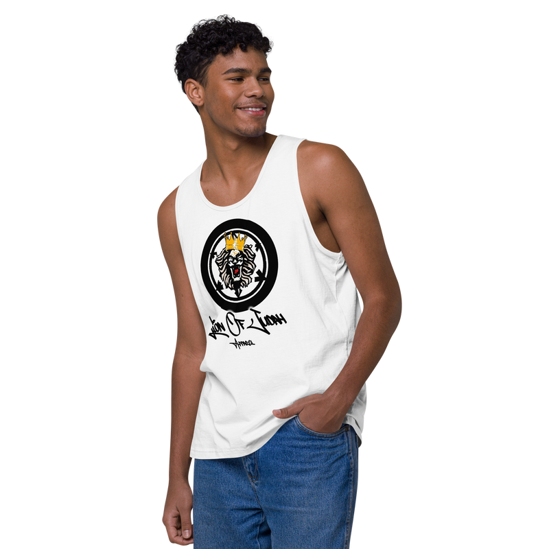 Lion Of Judah Apparel Lion Design Men’s Premium Tank Top