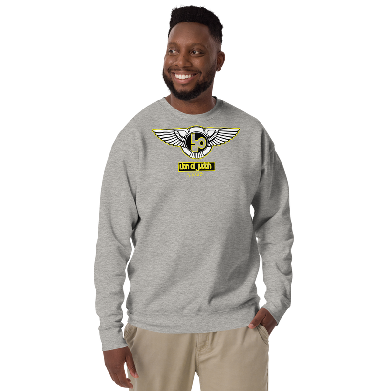 Lion Of Judah Wingz Yellow logo Unisex Fleece Pullover