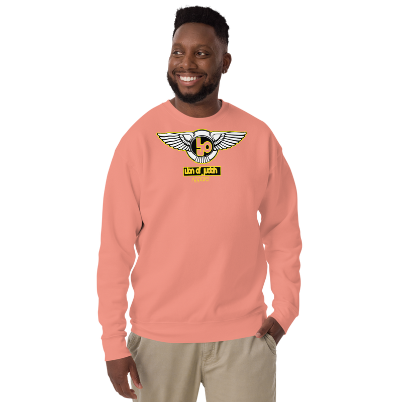 Lion Of Judah Wingz Yellow logo Unisex Fleece Pullover