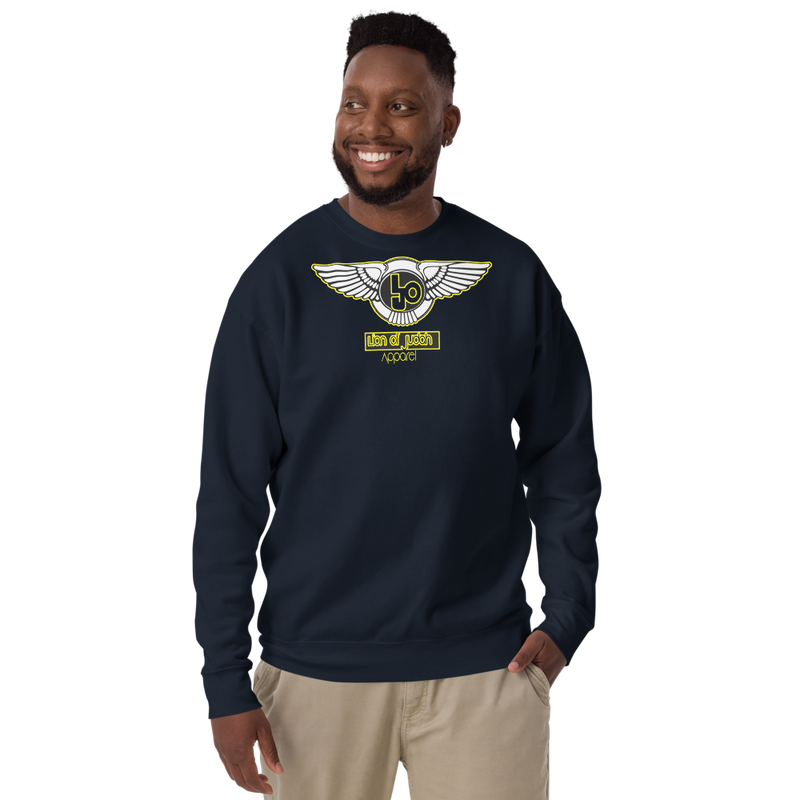 Lion Of Judah Wingz Yellow logo Unisex Fleece Pullover