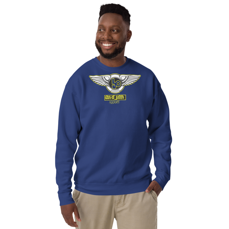 Lion Of Judah Wingz Yellow logo Unisex Fleece Pullover