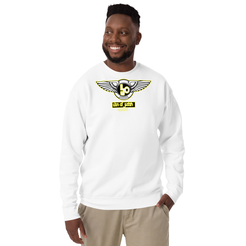 Lion Of Judah Wingz Yellow logo Unisex Fleece Pullover