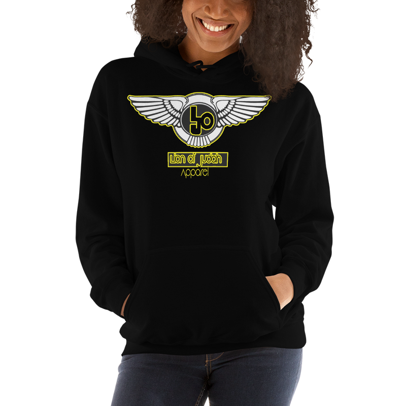 Lion Of Judah Wingz Yellow logo Unisex Hoodie