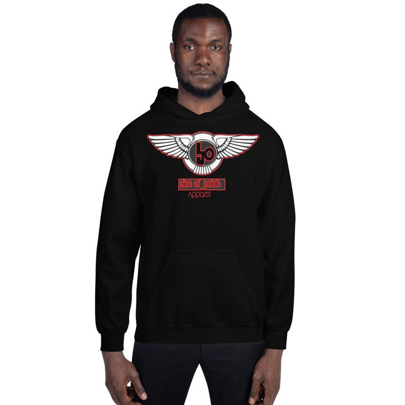 Lion Of Judah Blood Red logo Unisex Hoodie