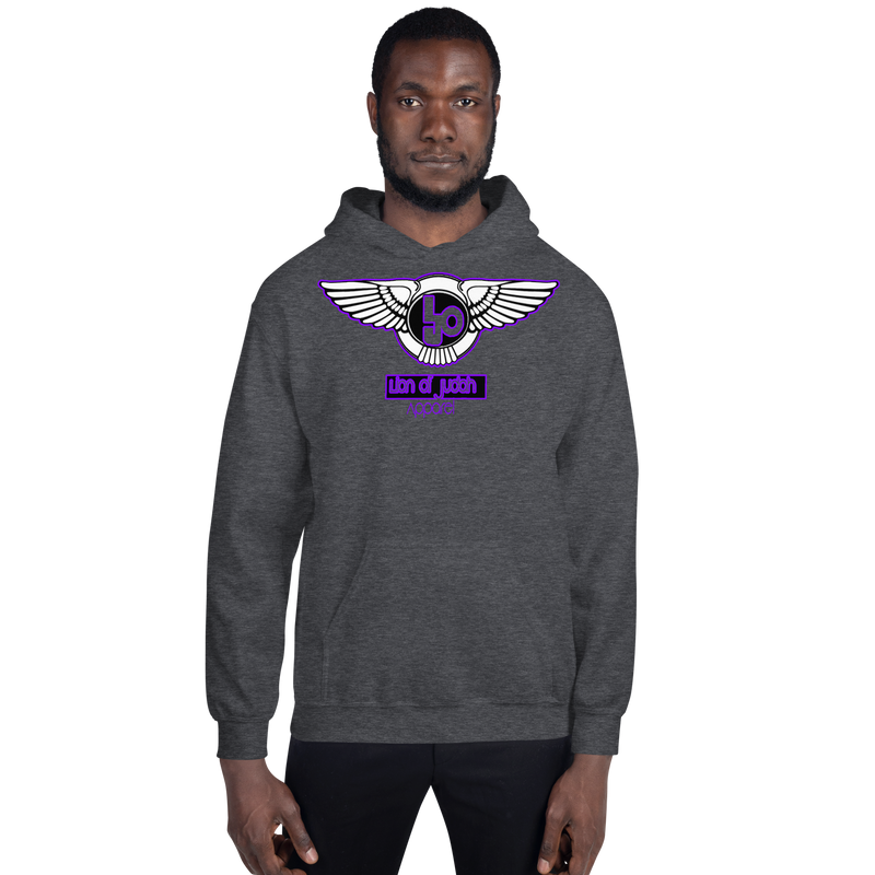 Lion Of Judah Wingz Purple logo Unisex Hoodie