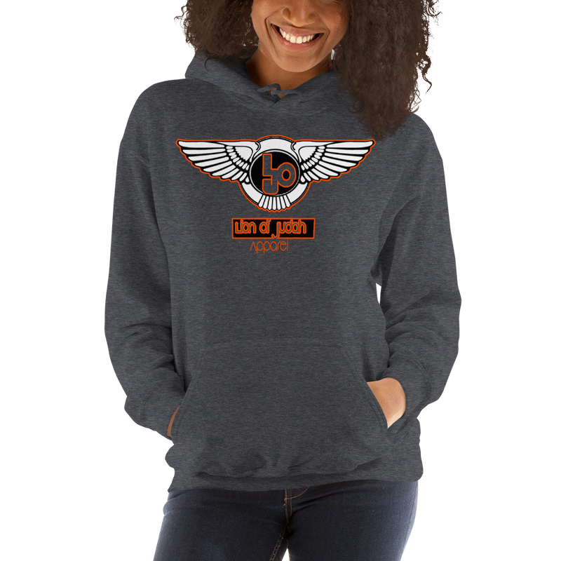 Lion Of Judah Orange Logo Unisex Hoodie