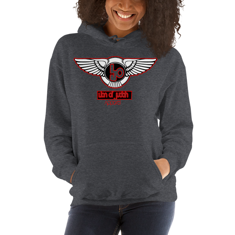 Lion Of Judah Blood Red logo Unisex Hoodie