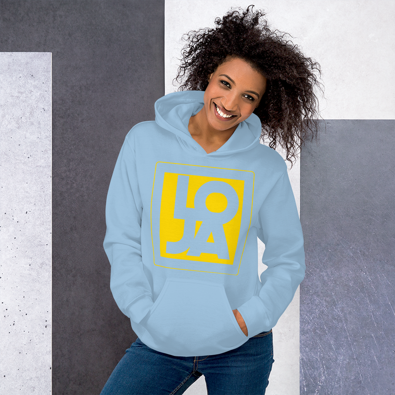 Lion Of Judah Apparel Logo High Energy bright Sun Star Yellow Unisex Hoodie