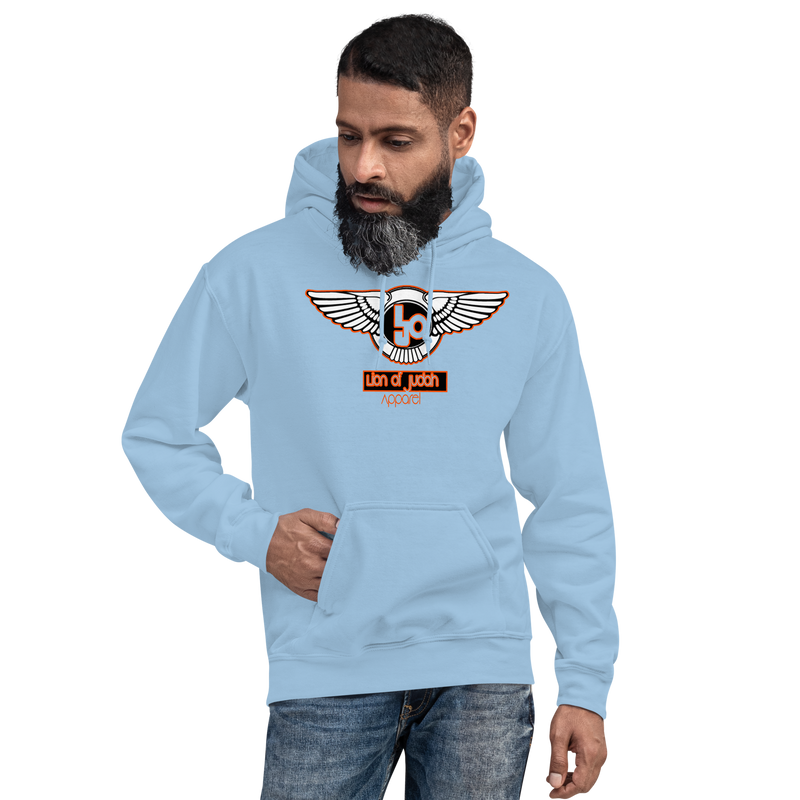 Lion Of Judah Orange Logo Unisex Hoodie