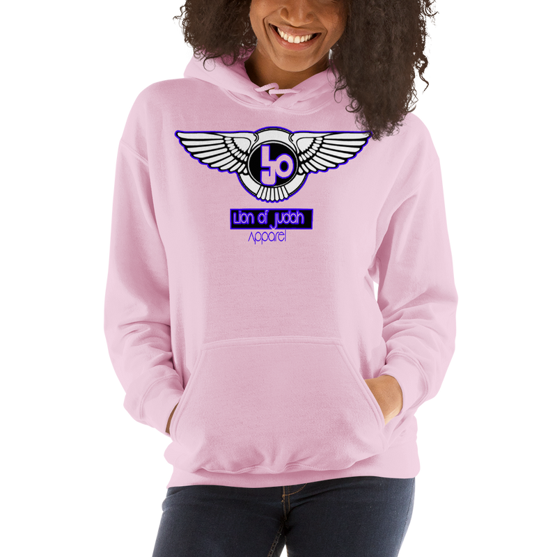 Lion Of Judah Wingz Blue logo Unisex Hoodie
