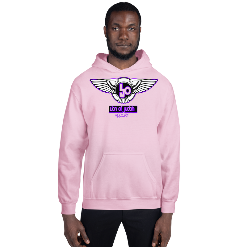 Lion Of Judah Wingz Purple logo Unisex Hoodie