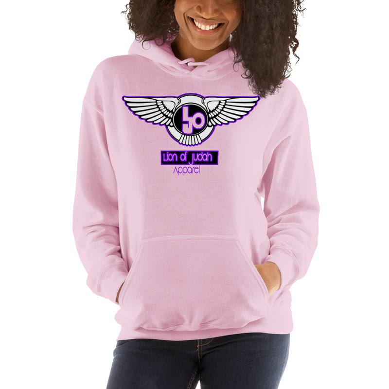 Lion Of Judah Wingz Purple logo Unisex Hoodie
