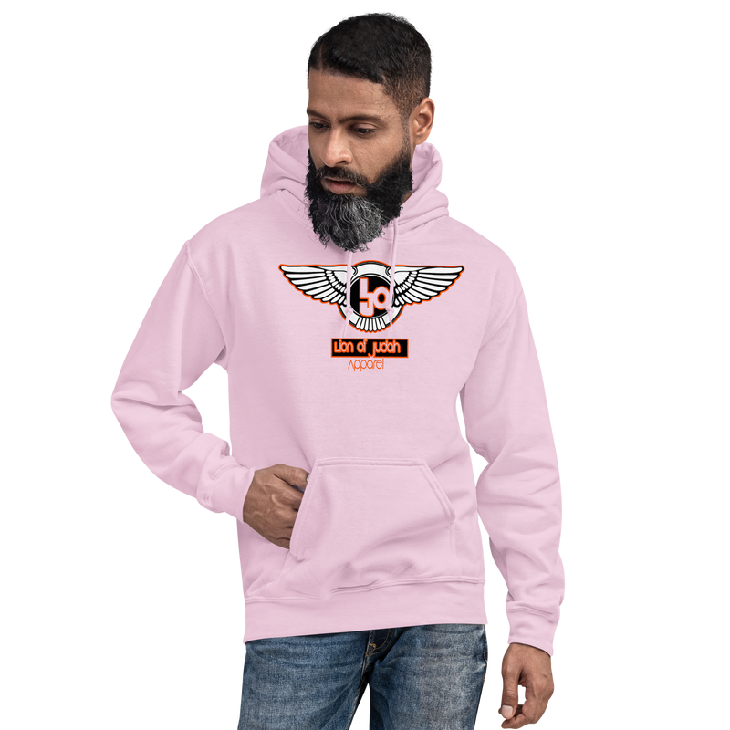 Lion Of Judah Orange Logo Unisex Hoodie