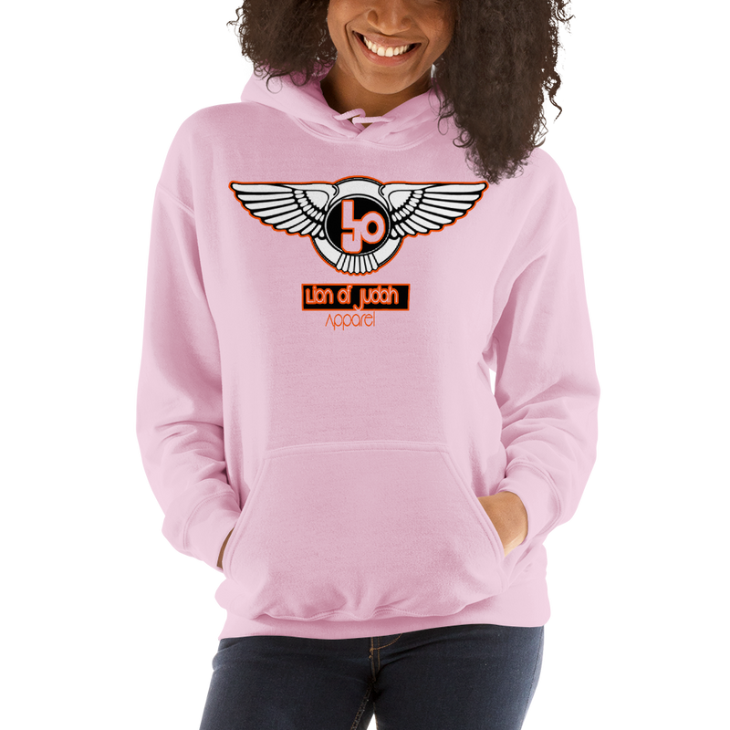 Lion Of Judah Orange Logo Unisex Hoodie