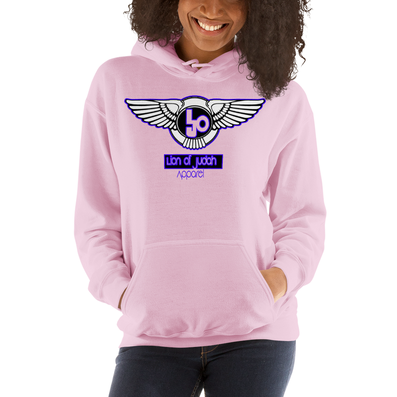 Lion Of Judah Wingz Blue logo Unisex Hoodie