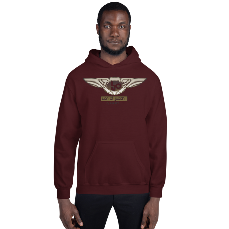 Lion Of Judah Wingz Bronze logo Unisex Hoodie