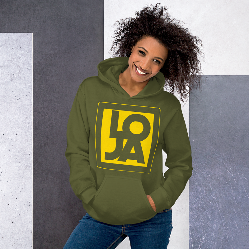 Lion Of Judah Apparel Logo High Energy bright Sun Star Yellow Unisex Hoodie