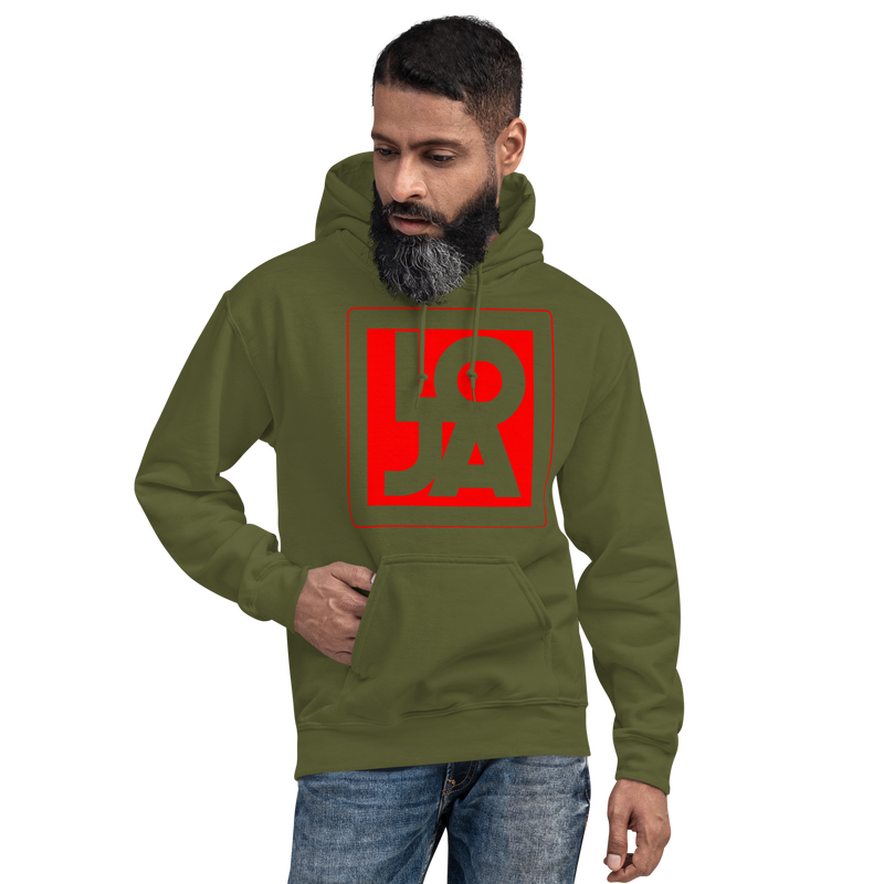 Lion Of Judah Apparel Logo Fire Engine Red Unisex Hoodie