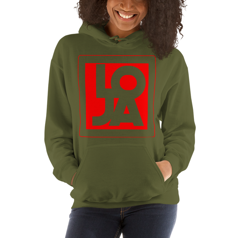 Lion Of Judah Apparel Logo Fire Engine Red Unisex Hoodie