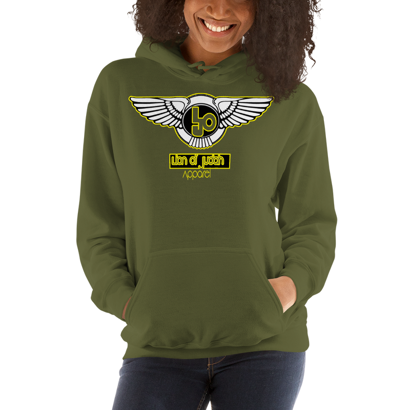 Lion Of Judah Wingz Yellow logo Unisex Hoodie