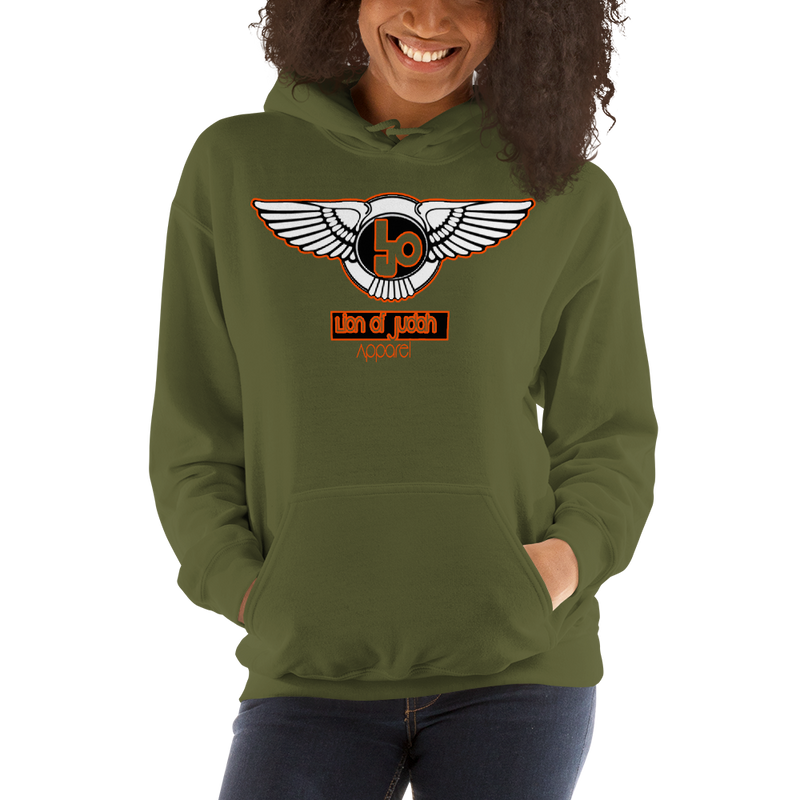 Lion Of Judah Orange Logo Unisex Hoodie