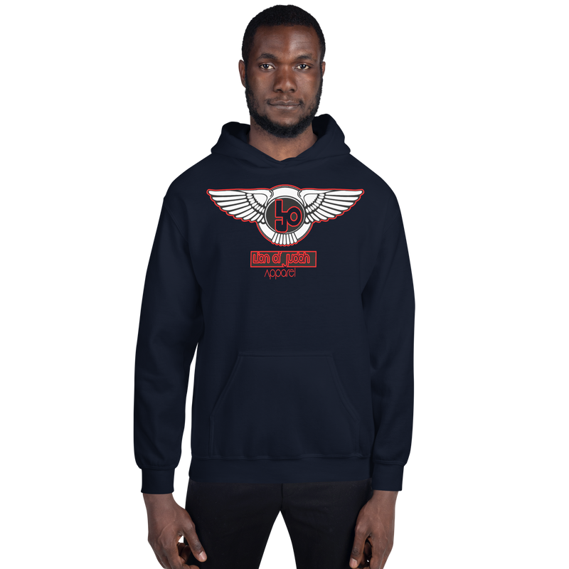 Lion Of Judah Blood Red logo Unisex Hoodie