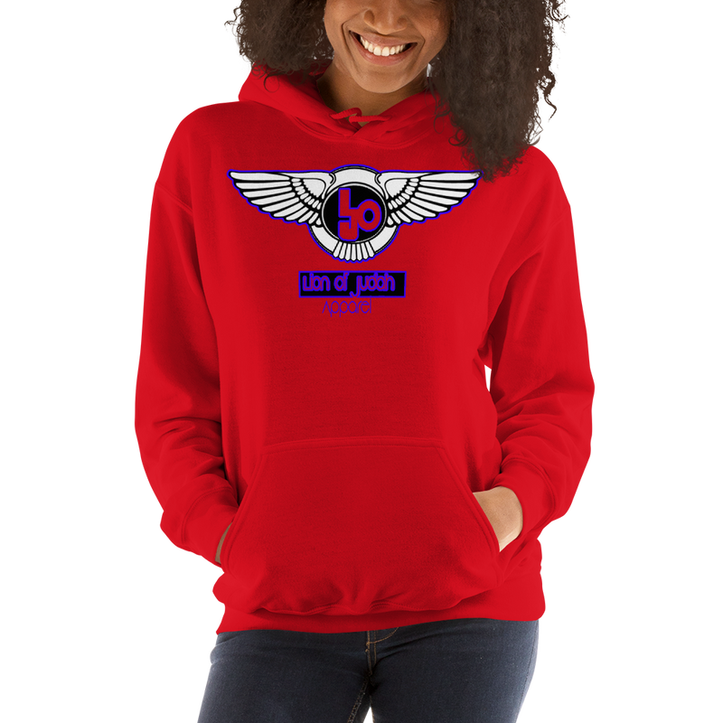 Lion Of Judah Wingz Blue logo Unisex Hoodie