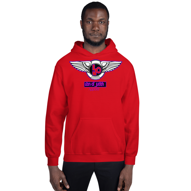 Lion Of Judah Wingz Purple logo Unisex Hoodie