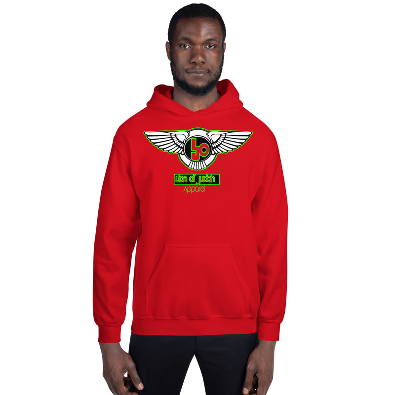 Lion Of Judah Wingz Green logo Unisex Hoodie