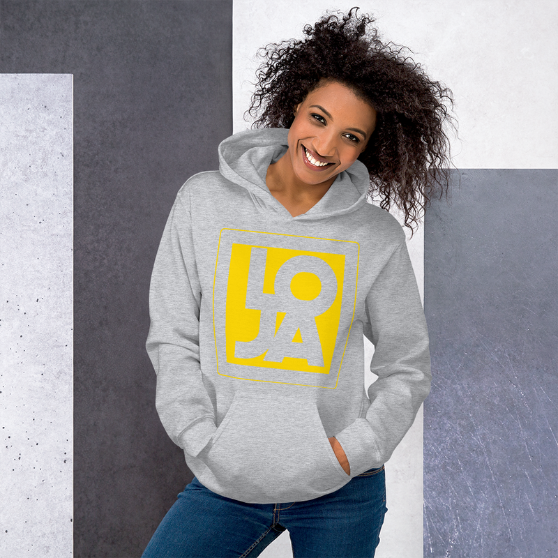 Lion Of Judah Apparel Logo High Energy bright Sun Star Yellow Unisex Hoodie