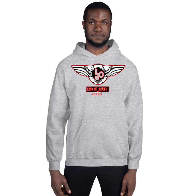 Lion Of Judah Blood Red logo Unisex Hoodie