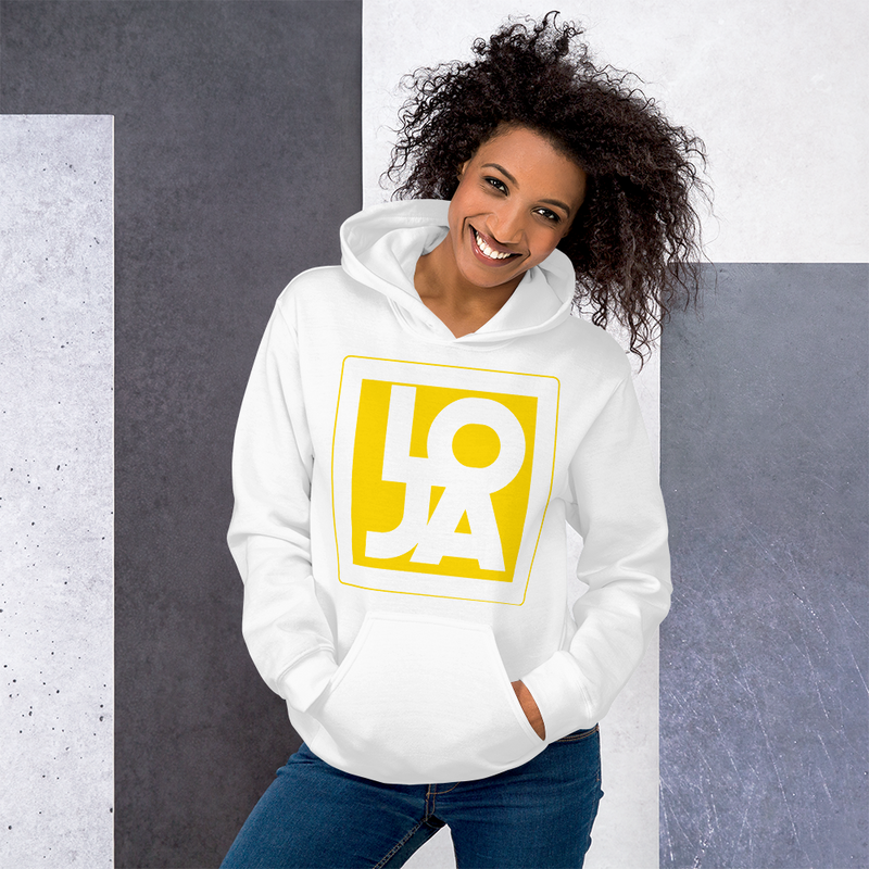 Lion Of Judah Apparel Logo High Energy bright Sun Star Yellow Unisex Hoodie