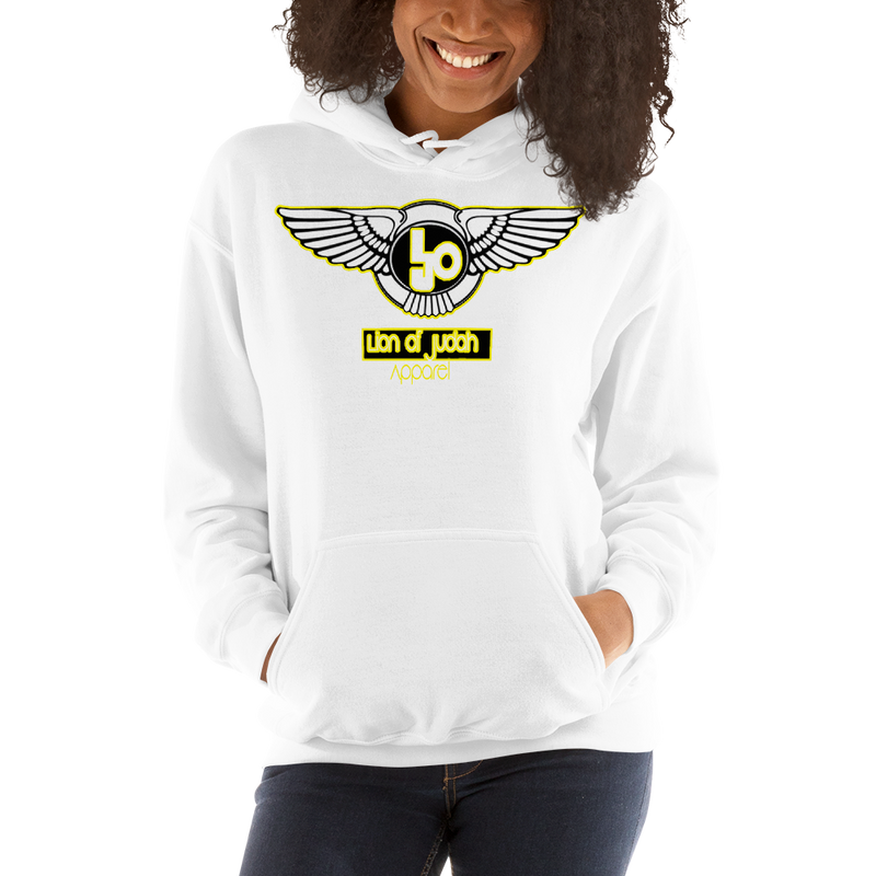 Lion Of Judah Wingz Yellow logo Unisex Hoodie