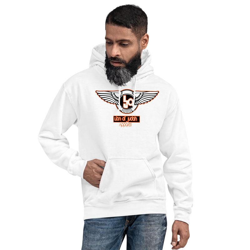 Lion Of Judah Orange Logo Unisex Hoodie