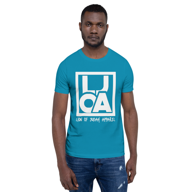 Lion Of Judah Apparel White new logo Unisex t-shirt