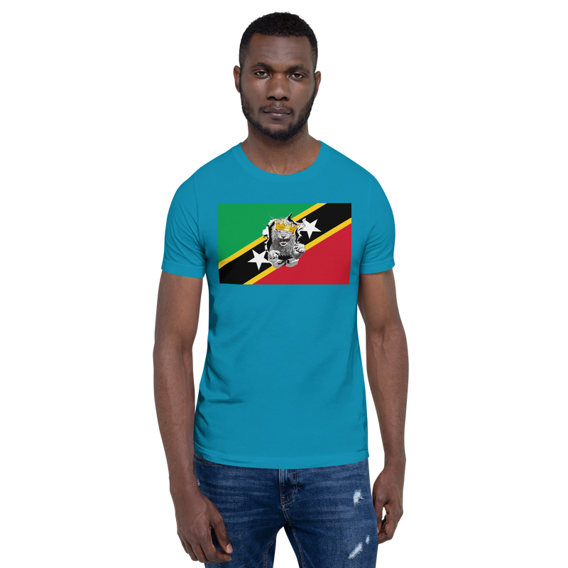 West Indian Lion of Judah St. Kitts And Nevis Flag Unisex t-shirt