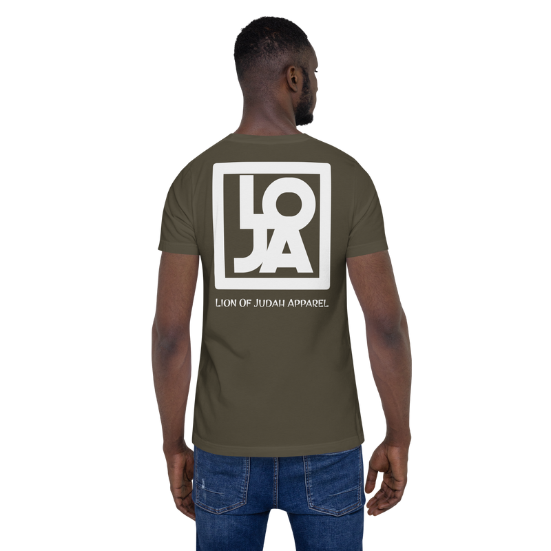 Lion Of Judah Apparel White logo Unisex t-shirt