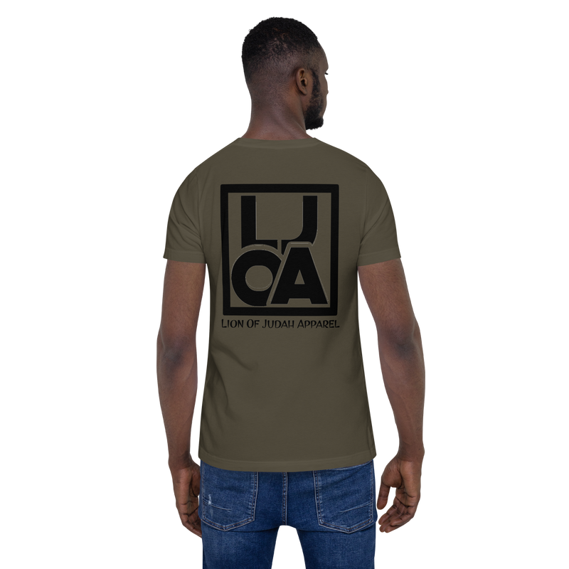 Lion Of Judah Apparel black new logo Unisex t-shirt
