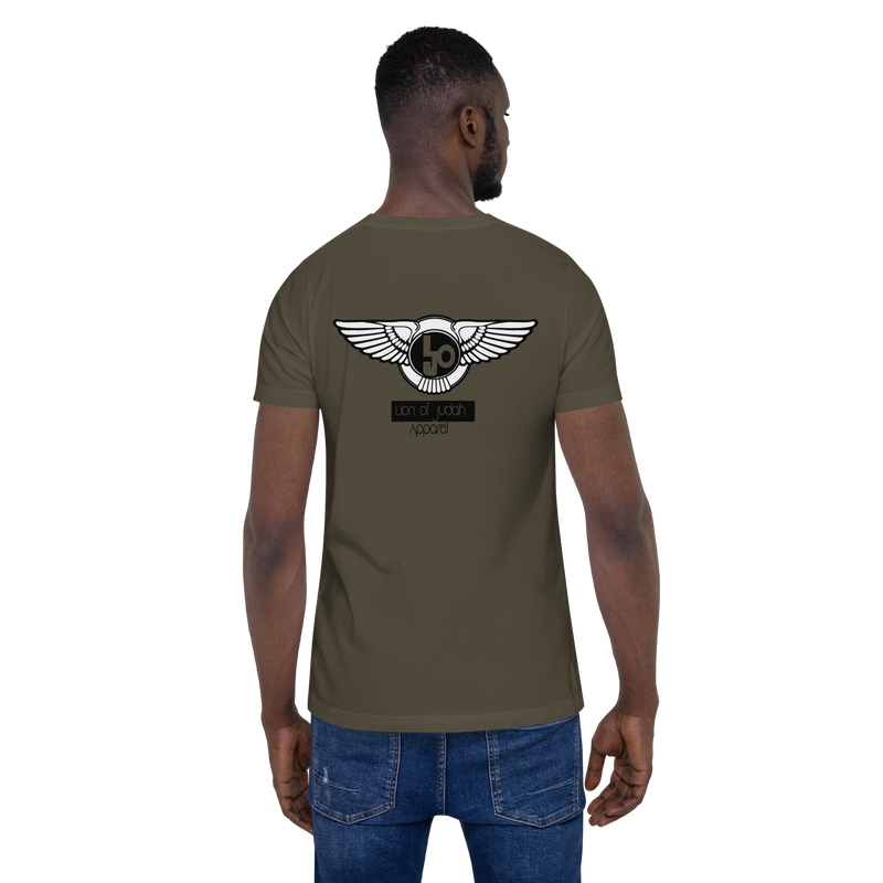 Lion Of Judah Black logo Unisex t-shirt