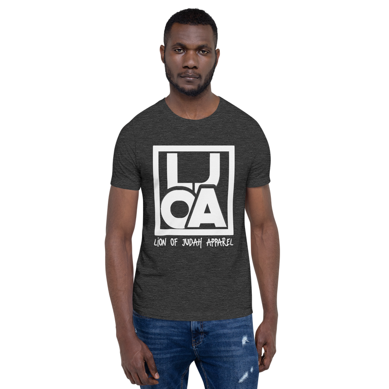Lion Of Judah Apparel White new logo Unisex t-shirt