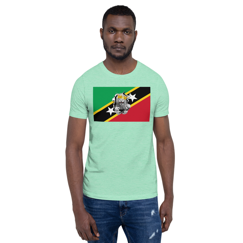 West Indian Lion of Judah St. Kitts And Nevis Flag Unisex t-shirt